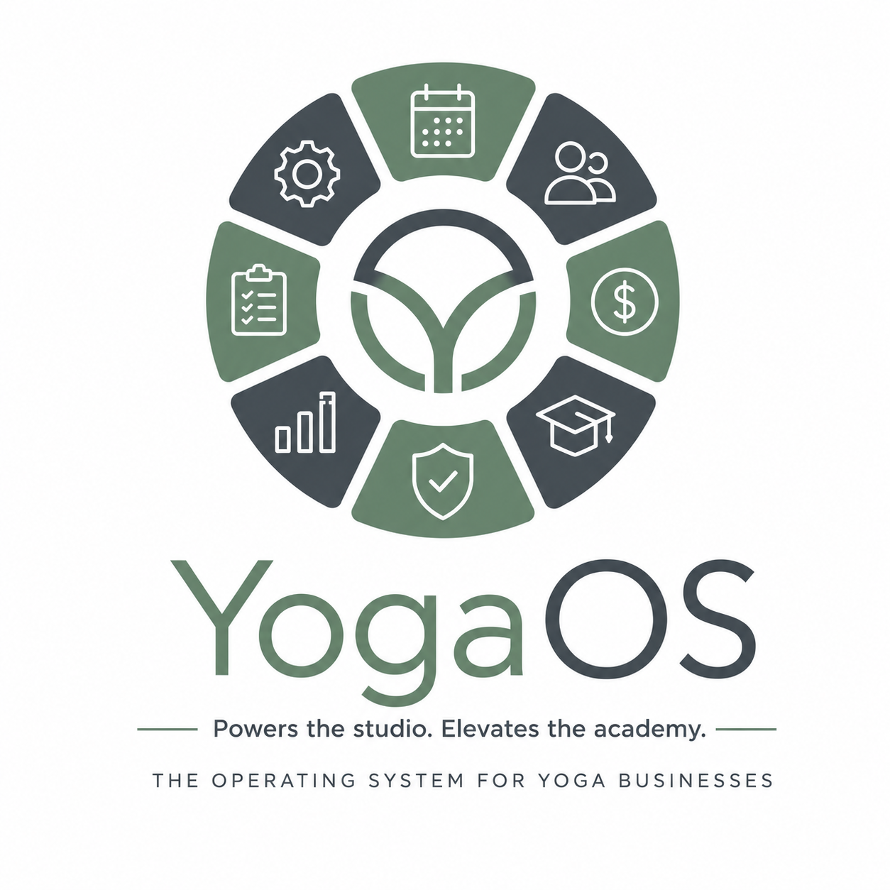 YogaOS Stacked Mobile Logo